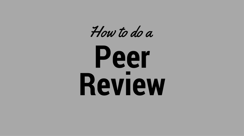How to do a Peer Review